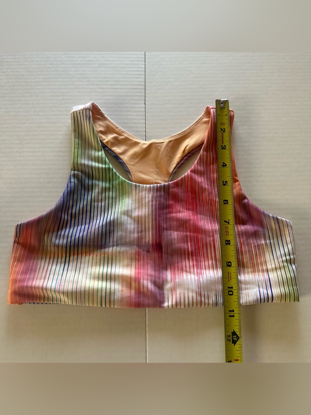 DSG Multicolor Ribbed Racerback sports bra - Picture 2 of 6